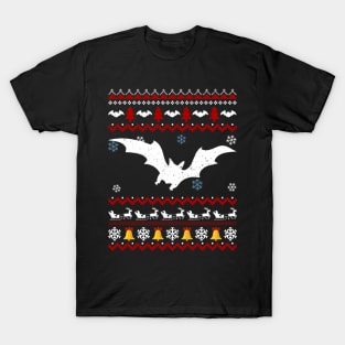 Halloween Bat Ugly Christmas T-Shirt